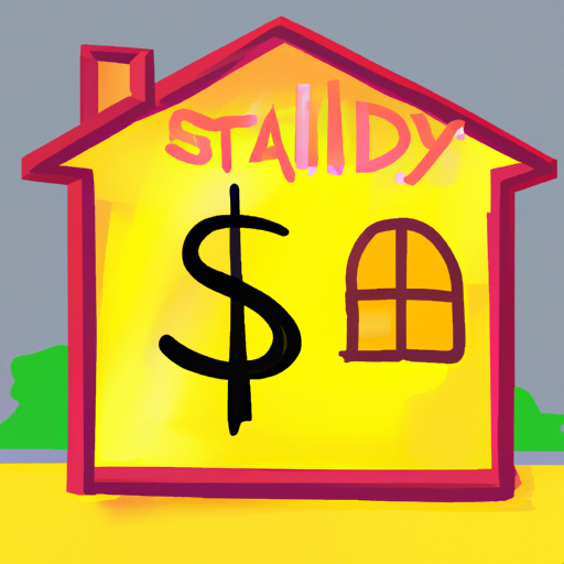 איור של בית עם שלט דולר צהוב המעיד על סבירות